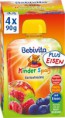Bebivita svačinka 4x90g - jablko, hruška, borůvka, malina