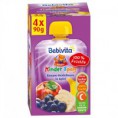 Bebivita svačinka 4x90g - jablko, banán, borůvka
